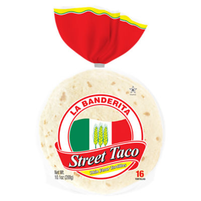 La Banderita Street Taco Thin Flour Tortillas, 16 count, 10.1 oz