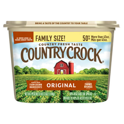 Country Crock Original 40% Vegetable Oil Spread Family Size!, 4 lb 3.5 oz