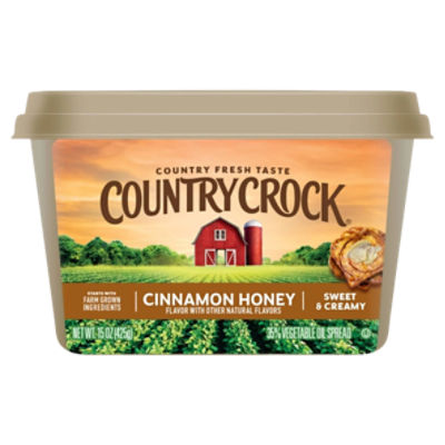 Country Crock Cinnamon Honey 35% Vegetable Oil Spread, 15 oz