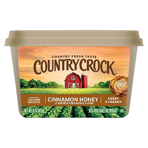 Country Crock Cinnamon Honey Oil Spread, 15 oz