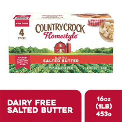 Country Crock Homestyle Salted Butter Sticks, 4 count, 16 oz