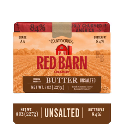 Country Crock Red Barn Creamery Unsalted Butter, 8 oz