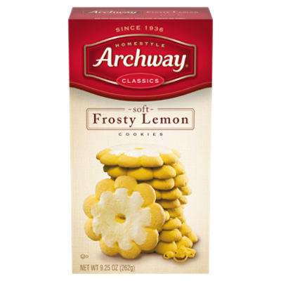 Archway Cookies, Soft Frosty Lemon Cookies, 9.25 Oz, 9.25 Ounce