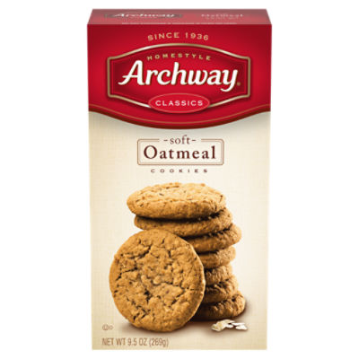 Archway Cookies, Classic Soft Oatmeal Cookies, 9.5 Oz, 9.5 Ounce