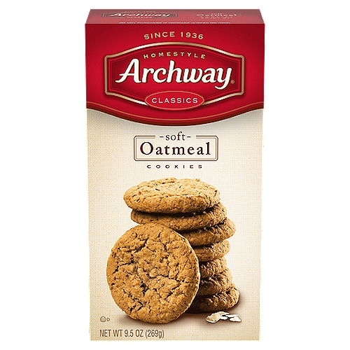 Archway Cookies, Classic Soft Oatmeal Cookies, 9.5 Oz