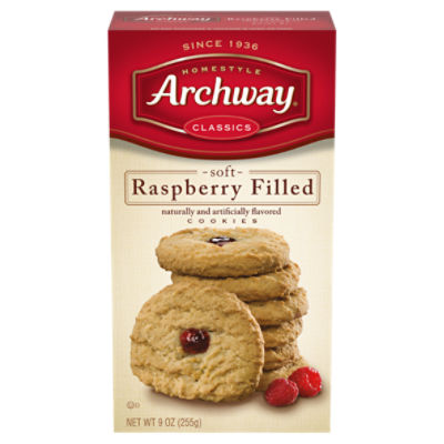 Archway Classics Homestyle Soft Raspberry Filled Cookies, 9 oz, 9 Ounce