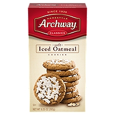 Archway Classics Homestyle Soft Iced Oatmeal Cookies, 9.25 oz, 9.25 Ounce
