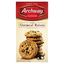 Archway Cookies, Classic Soft Oatmeal Raisin Cookies, 9.25 Oz, 9.25 Ounce