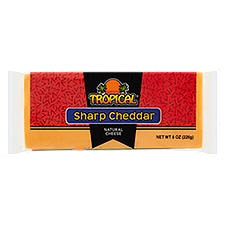 Tropical Sharp Cheddar Natural Cheese, 8 oz