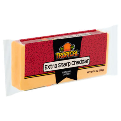 Tropical Extra Sharp Cheddar Natural Cheese, 8 oz