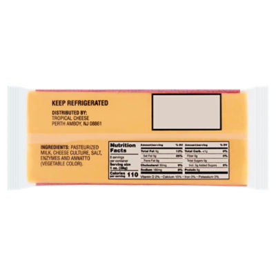 Tropical Extra Sharp Cheddar Natural Cheese, 8 oz