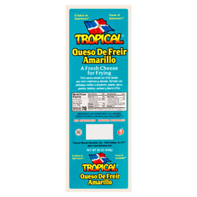 Tropical Amarillo Fresh Cheese for Frying, 30 oz