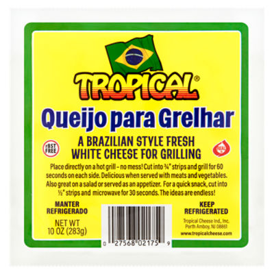 Tropical a Brazilian Style Fresh White Cheese for Grilling, 10 oz