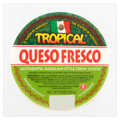 Tropical Authentic Mexican-Style Fresh Cheese, 20 oz