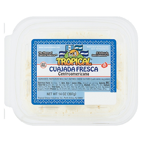 Tropical Cuajada Fresca Centroamericana Cheese, 14 oz
The Flavor of Central America™