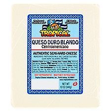 Tropical Authentic Semi-Hard, Cheese, 12 Ounce