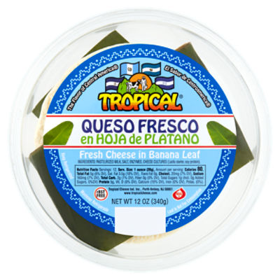 Tropical Fresh Cheese in Banana Leaf, 12 oz