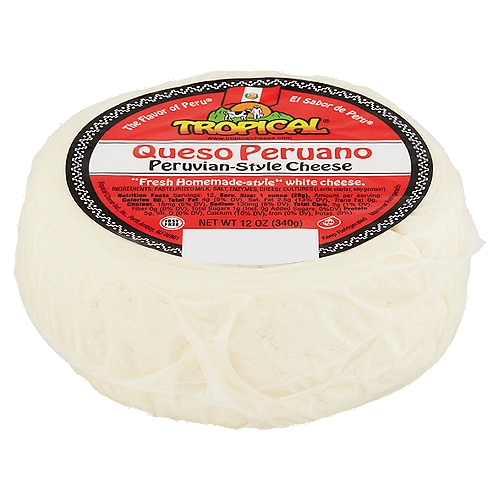 Tropical Peruvian-Style Cheese, 12 oz
The Flavor of Peru®