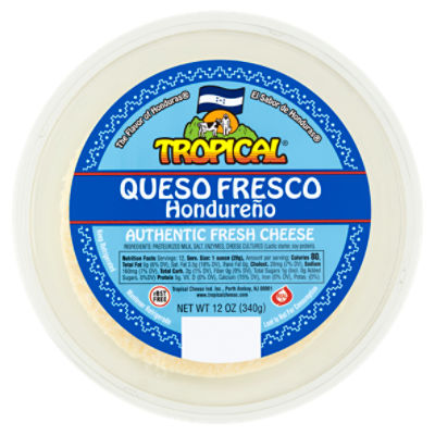 Tropical Authentic Fresh Cheese, 12 oz