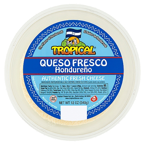 Tropical Authentic Fresh Cheese, 12 oz