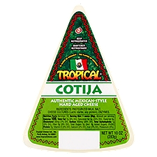 Tropical Cotija Authentic Mexican-Style Hard Aged, Cheese, 10 Ounce