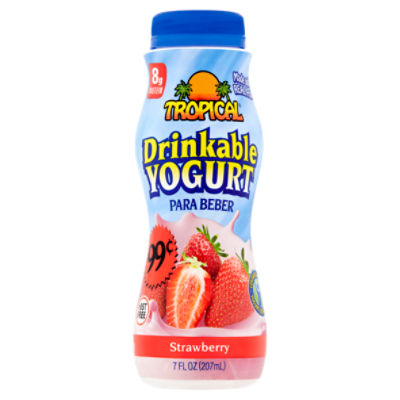 Tropical Strawberry Drinkable Yogurt, 7 fl oz