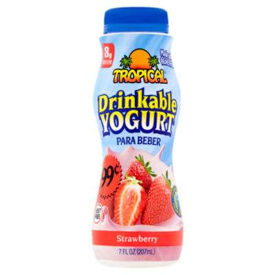 Tropical Strawberry Drinkable Yogurt, 7 fl oz Price Rite