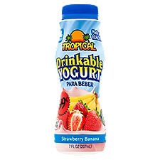 Tropical Strawberry Banana Drinkable Yogurt, 7 fl oz