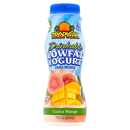 Tropical Guava Mango Drinkable Lowfat Yogurt, 7 fl oz