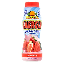 Tropical Energia Strawberry, Energy Drink, 7 Fluid ounce