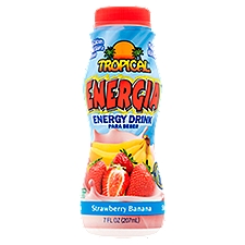 Tropical Energia Strawberry Banana, Energy Drink, 7 Fluid ounce