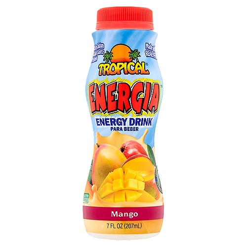 Tropical Energia Mango Energy Drink, 7 fl oz
Sweet and mild in taste, this energy drink is made with real fruit, grade A milk, and natural ingredients that provide a burst of Energia!

Contains active yogurt cultures: S. Thermophilus & L. Bulgaricus.