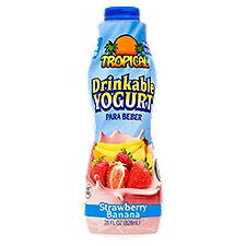 Tropical Strawberry Banana, Drinkable Yogurt, 28 Fluid ounce