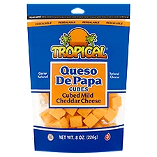 Tropical Queso De Papa Cubed Mild Cheddar Cheese, 8 oz