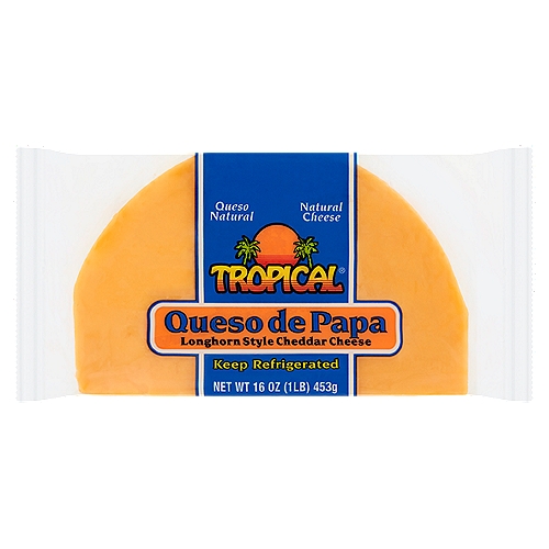 Tropical Longhorn Style Cheddar Cheese, 16 oz
