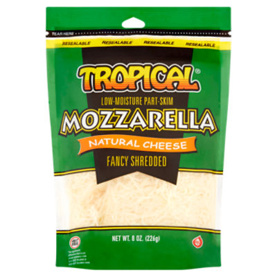 Tropical Fancy Shredded Mozzarella Natural Cheese, 8 oz