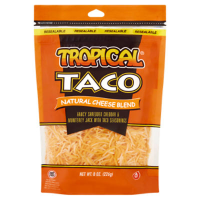 Tropical Taco Natural Cheese Blend, 8 oz