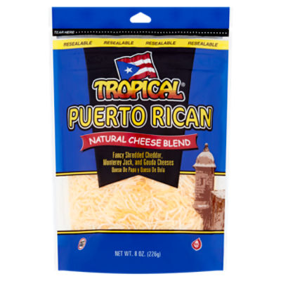 Tropical Pueto Rican Natural, Cheese Blend