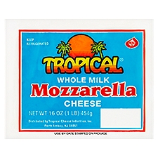 Tropical Whole Milk Mozzarella Cheese, 16 oz