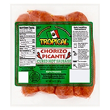 Tropical Chorizo Picante Cured Hot Sausage, 4 count, 14 oz