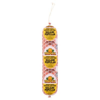 Tropical Smoked Cooked Chicken and Pork Popular Salami, 30.4 oz