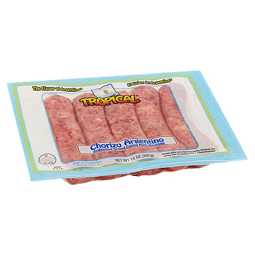Tropical Chorizo Argentino Argentine Brand Cured Pork Sausage, 6 count, 14 oz
The Flavor of Argentina®