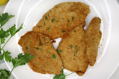 Kosher Panko Breaded Chicken Schnitzel