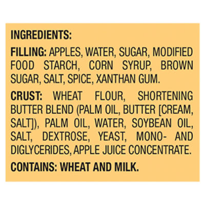 Mrs.Smith's Original Flaky Crust Apple Pie: Calories, Nutrition