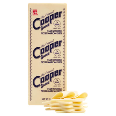 Cooper Sharp White American Cheese, 1 Pound