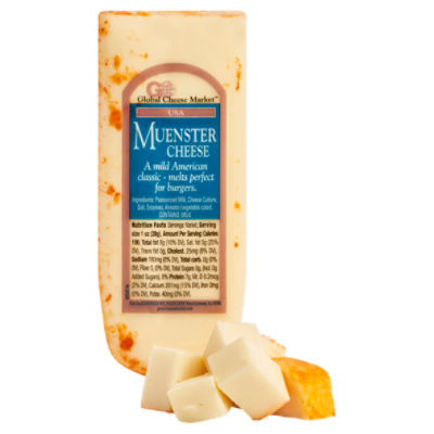 Muenster Cheese Chunk, 1 Pound