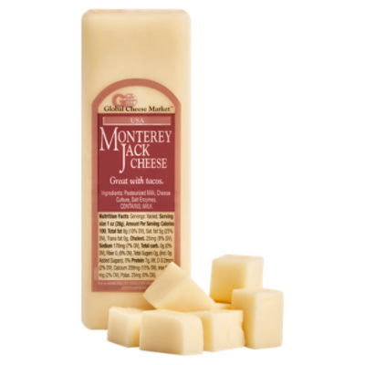 Monterey Jack Cheese Chunk, 1 Pound