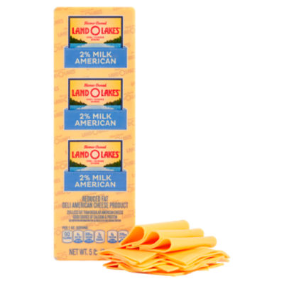 Land O Lakes 2% Yellow American Cheese, 1 Pound