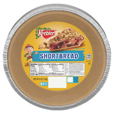 Keebler Ready Crust 9 Inch Size Shortbread Pie Crust, 6 oz