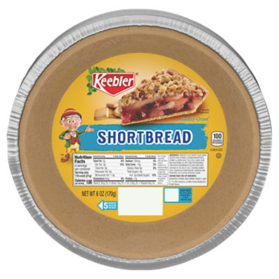 Keebler Ready Crust 9 Inch Size Shortbread Pie Crust, 6 oz, 6 Ounce